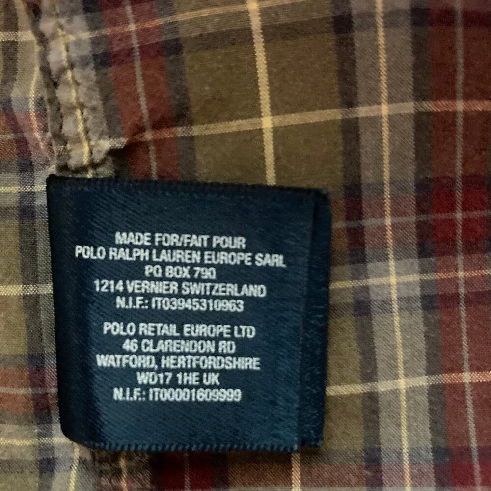 Ralph Lauren Toddler Boy's Button Down Oxford Plaid Shirt, Special Events, sz 3T